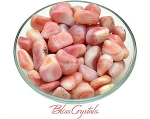 1 piedra caída ágata rosa albaricoque también conocida como cristal ágata rosa #PA17 - Imagen 1 de 1