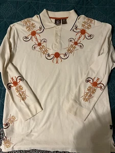 Vintage 2000er? Herren Hemd Knockout Langarm XL Knopfleiste.  Super Cool! - Bild 1 von 4