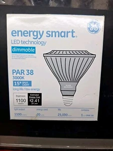GE ENERGY SMART LED 3000K DIMMABLE PAR38 1100 Lumens 20 Watt 15° Spot Light🔵 - Picture 1 of 5