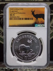 2020 Afrique du Sud 1 oz argent KRUGERRAND NGC MS70 #053ARC **PREMIER JOUR DE PRODUCTION*