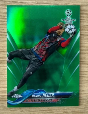 2017/18 Topps Chrome UEFA - Manuel Neuer - Green /99 - Bayern München - Bild 1 von 2