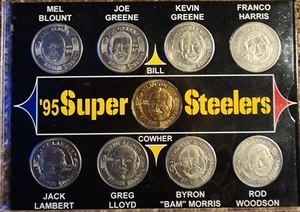 Neu Vintage '95 Super Steelers Gedenkmünzensatz 9 Münzen - Bild 1 von 1