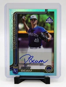 2025 Topps Pro Debut Drew Beam #PD-144 Aqua Foil /75 Auto Kansas City Royals - Bild 1 von 2
