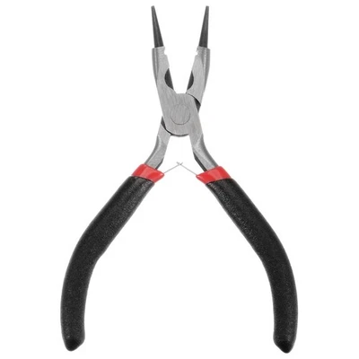 Mini Round Nose Pliers 4.5" Tapered Jaw Precision Fine Plier with Black Handle - Image 1 of 4