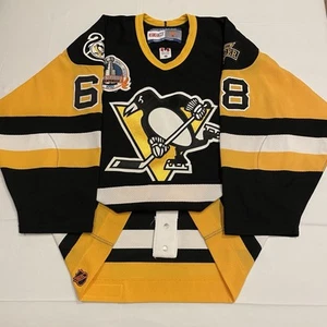 Camiseta deportiva CCM auténtica Jaromir Jagr Pittsburgh Penguins 1992 Stanley Cup Finals 48 - Imagen 1 de 9
