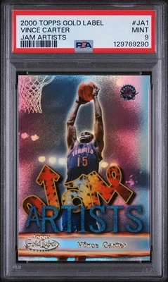 2000 TOPPS GOLD LABEL JAM ARTISTS - #JA1 VINCE CARTER PSA 9 🔥🔥🔥🔥🔥 - Image 1 of 2