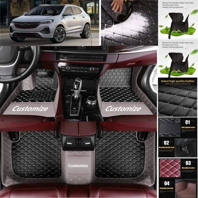 For Buick Encore Car Floor Mats Custom Luxury Front & Rear Auto Carpets Liners - Image 1 of 4