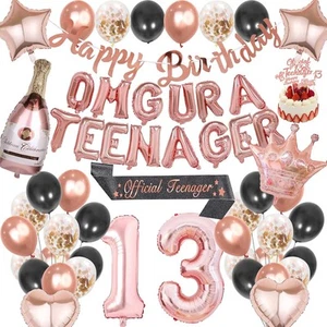 13th Birthday Party Decorations Girls - 49pcs Rose Gold Decoration... - Picture 1 of 6