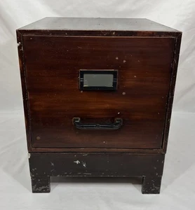 Rare Vintage SteelMaster Stacking File Cabinet W/ Footed Base Stand 1 Drawer - Picture 1 of 13