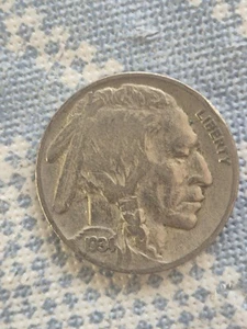 1934 Büffelnickel 5 Cent Stück ss/vz extra fein volles Datum - Bild 1 von 5