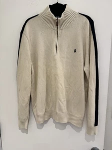 Maglione Ralph Lauren 1/4 zip. Taglia XXL Classico ed elegante - Foto 1 di 5