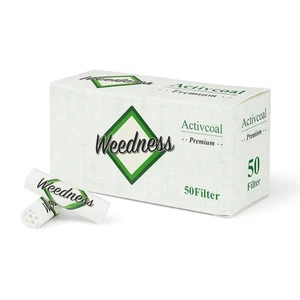 Weedness Aktivkohlefilter-Slim 7 mm Active Tip Eindrehfilter Filter Tips Nikotin - Bild 1 von 86