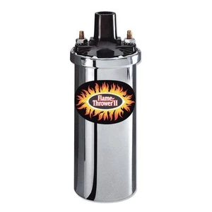 Pertronix Flame-Thrower II Ignition Coil , 12 Volt, 0.6 OHM, Chrome Beetle - Picture 1 of 1