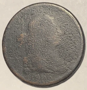 1806 Half Cent ~ Drapierte Büste ~ 1/2 Penny/Cent ~ Kupfer USA Münze ~ 1H2985 - Bild 1 von 6