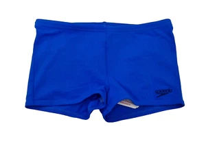 SPEEDO Boys Boxer Swimming Trunks Essential End+ Asht V2 Jm Blue Sz 10 Yrs H - Picture 1 of 2