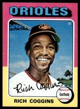 1975 Topps Mini Rich Coggins  EX Baltimore Orioles #167