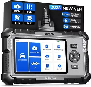 2025 TOPDON AD500 OBD2 Scanner Auto Diagnostic Tool Engine Code Reader ABS SRS - Picture 1 of 14