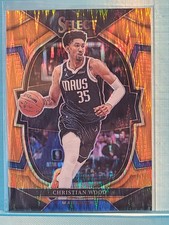 Christian Wood 2022-23 Select Concourse Orange Flash Prizm #29 Mavericks 