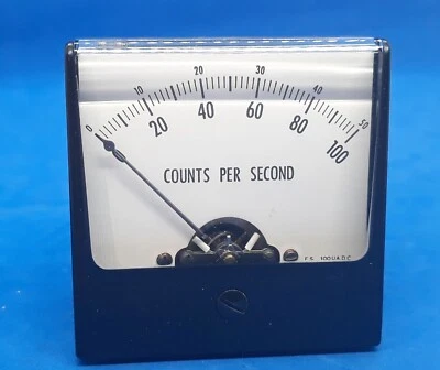 Simpson Electric 15-1019-82 Counts Per Second Panel Meter f.s. 100 ua d.c.