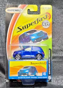 Matchbox Superfast #45 Chrysler Panel Cruiser Blue 1/15000 Made! NIB - Picture 1 of 2