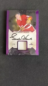2023 LEAF IN THE GAME USED HOCKEY GORDIE HOWE #ed 7/9 JERSEY AUTO AUTOGRAPH - Picture 1 of 2
