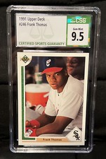 1991 Upper Deck Frank Thomas #246 CSG 9.5 Mint White Sox