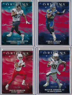 MELVIN GORDON III - 2019 Origins RED SP Parallel /299 - LA Chargers SP - Image 1 of 2