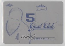 2017 Leaf Lumber Kings 500 Goal Club Printing Plate Black 1/1 Bobby Hull HOF 0c6