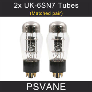 2pcs Matched pair PSVANE UK-6SN7 HIFI Vacuum Tubes replace 6SN7 6N8P CV181