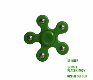 1x Green Fidget Finger Spinner Hand Focus Spin EDC Bearing Stress Toys UK SELLER - Picture 1 of 2