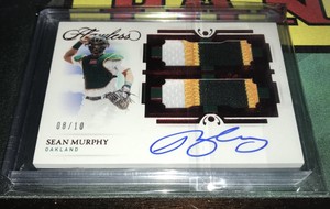 Panini Flawless Sean Murphy Ruby Red Auto Jersey On Card SSP/10 Braves yr 2