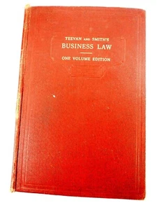 Teevan and Smith's Business Law Smith,Roberson,Sprecher One Volume Edition 1951 - Picture 1 of 10