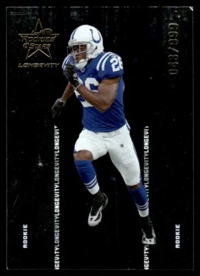 2005 Leaf Rookies & Stars Longevity Kelvin Hayden RC 043/999 Colts #126 - Image 1 of 2