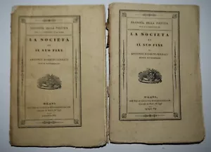 OFFERTA!!! - FILOSOFIA DELLA POLITICA - ediz. 1839 - Rosmini - La società - Foto 1 di 10