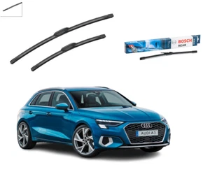 Set 3 Spazzole Bosch Aerotwin A984S+A301H Per Audi A3 Sportback 8YA Dal 11.19 - Imagen 1 de 10