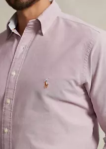 NWT Men 5XB Polo Ralph Lauren Iconic Oxford LS Sleeve Button Shirt 5XL B&T $125 - Picture 1 of 8