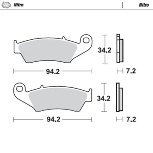MotoMaster Front Brake Pads for Gas Gas EC400 FSE 2002-2007 Nitro - Picture 1 of 1