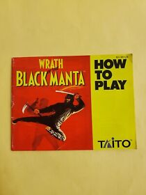 wrath of the black manta nes Manual