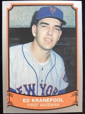 PACIFIC LEGENDS #114 ED KRANEPOOL 1989 VINTAGE PLAYER MEMBER OF ORIGINAL METS