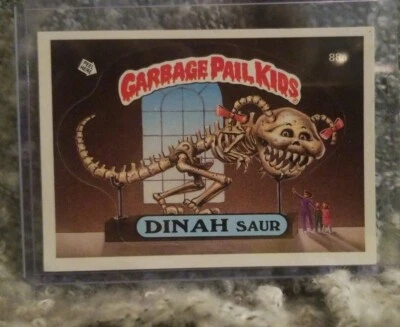 1986 Garbage Pail Kids Dinah Saur - no copyright  - Image 1 of 3