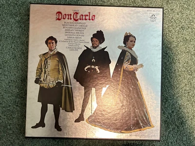 Verdi Don Carlo Caballe Domingo Milnes Giulini 4LP Vinyl Box SDL-3774 Stereo - Image 1 of 3