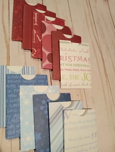 Package 12 Christmas Gift Card Sleeves Gift Card Envelopes Paper Card Holders V - Picture 1 of 3