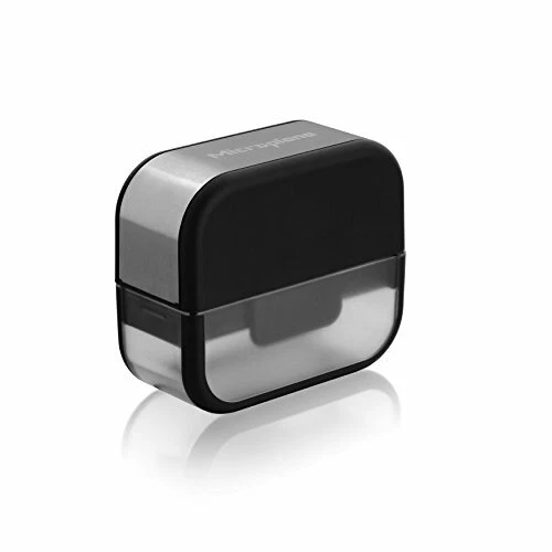 Microplane - Taglia-Aglio in Acciaio, 10,4 x 10,2 x 4,8 cm, Colore: Nero (x4m) - Immagine 1 di 1