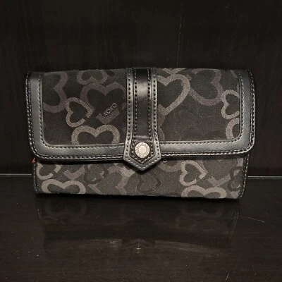 Damas XOXO Cartera Organizador Negro/Gris 71/2" Foto 1 de 4