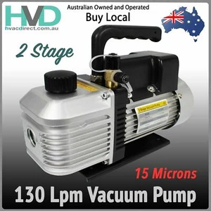 Split system Vacuum Pump for A/C Systems 2 Stage 130l/pm HVAC Tool. - Picture 1 of 8