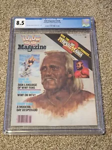 wwf JUNE/JULY 1986 MAGAZINE CGC 8.5 wrestling - Picture 1 of 3