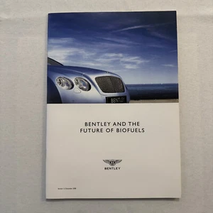 Bentley and the Future of Bio Fuels Car Sales Brochure Catalog Advertising 2009 - Picture 1 of 11