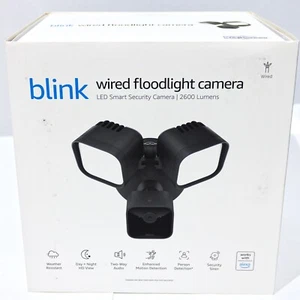 ✅ Blink Kabelgebunden Flutlicht Überwachungskamera BFM00100U 1080p HD Video Zwei-Wege Audio - Bild 1 von 7