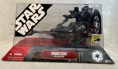 Star Wars 30 Aniversario SHADOW SCOUT CON BICICLETA SPEEDER 2007 SDCC Exclusivo Foto 1 de 4