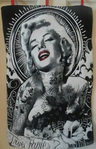 marilyn monroe tattooed movie star wall hanging room decor quilted handmade - Picture 1 of 2